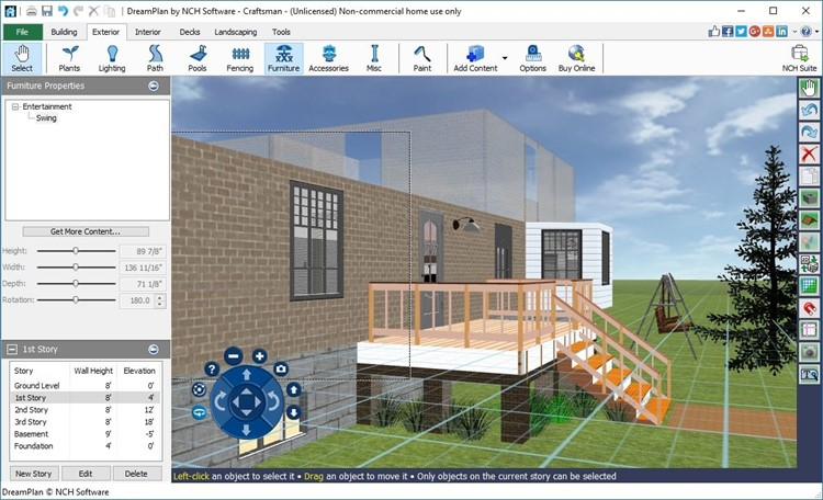 screenshot of DreamPlan Home Design Software